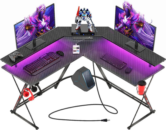 Seven Warrior Gaming Desk/L-shape (50.4in)