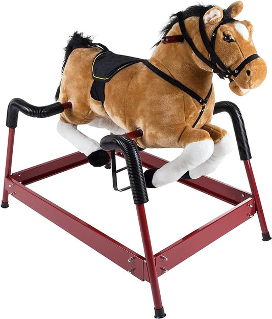 Old Happy Trails - Children’s classic spring rocking horse (with sounds)